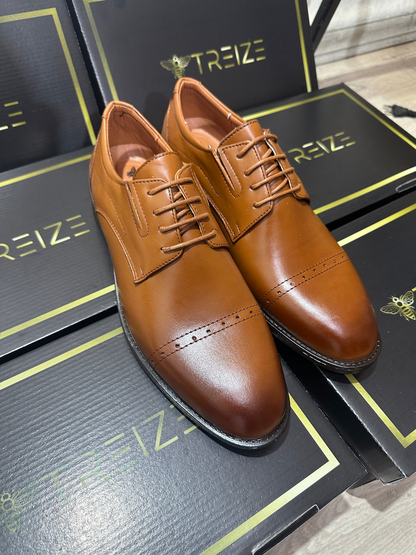 Chaussure Derby MORESQUE en cuir véritable